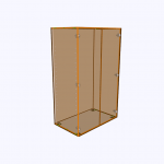 Κουτί ντουλάπας ύψος 160-2 πόρτες