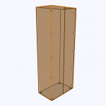 Κουτί ντουλάπας ύψος 256-2 πόρτες