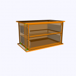 Συρταριέρα ντουλάπας εσωτερική-2 συρτάρια